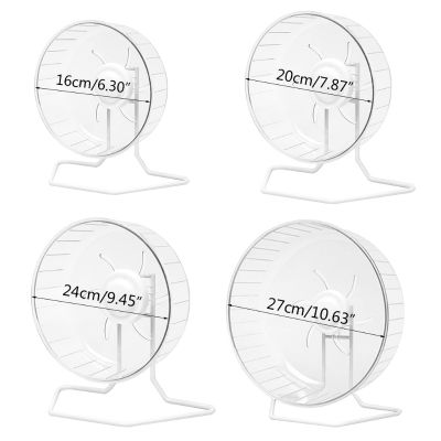 เงียบหนูแฮมสเตอร์ออกกำลังกายล้อพร้อมขาตั้งโลหะเงียบปั่นพลาสติกวิ่งล้อสำหรับสัตว์ขนาดเล็ก Gerbils หนู