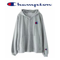 ♟๑ [M-5XL] Champion เสื้อแจ็คเก็ตสีทึบ เสื้อกันหนาวมีฮู้ด เสื้อกันหนาวนักเรียนเกาหลี เสื้อกันหนาวหมวกกำมะหยี่