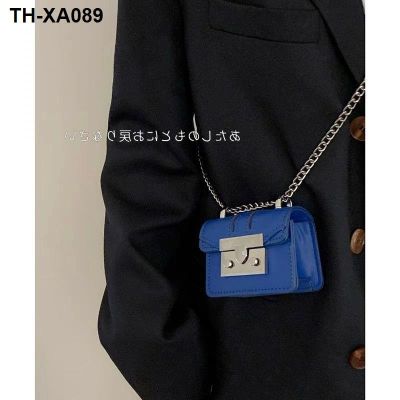 Over 2021 new fire small bag bag handbag fashion joker ins mini bag chain inclined shoulder bag small party bag
