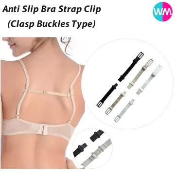 1 set 3pcs Anti Slip Buckle Bra Strap Clips Back Shoulder Strap
