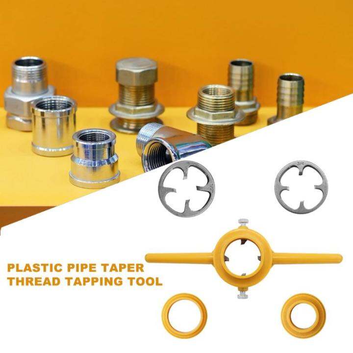 PVC Thread Tool Maker Yellow Pipe Threader Tool Set Pipe Threader