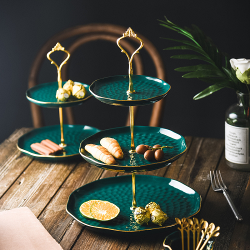 Luxury C eramic Multi Layers Afternoon Tea Plate HiTea Fruit Dish Plate Lazada
