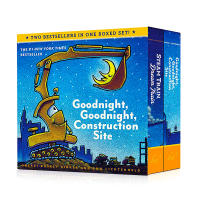 2-volume boxed original English picture books of goodnight, construction site and steam train new york times childrens best-selling bedtime story picture books
