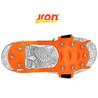 Jron 10-Teeth Traction Cleats for Walking on Snow and Ice Anti-slip Shoes Spikes Grips Cleats Crampons Climbing Ice Gripper