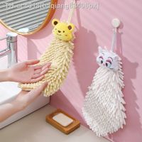 Cartoon Animal Microfiber Hand Towel For Kitchen Bathroom High Quality Chenille Hanging Cleaning Wipes Touch Comfortable Towels