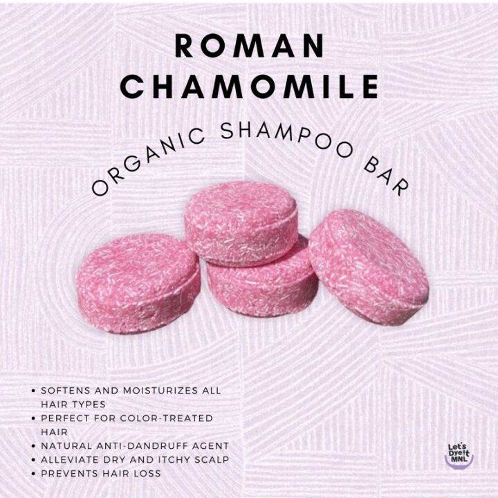【COD】 Authentic Roman Chamomile Organic Shampoo Bar (Sulfate Free) 60g