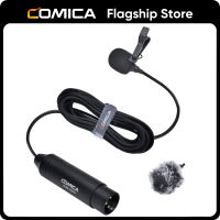 Comica CVM-V02O Phantom Power Omnidirectional XLR Lavalier Lapel Microphone,Lav Clip On Mic สำหรับ Canon So-Ny กล้องวิดีโอซูม H4n H6 Tascam DR-60D DR-70D DR-100เครื่องบันทึกเครื่องผสมเสียง