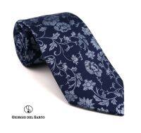 Giorgio Del Sarto Silk Necktie Blue with Fabric Texture เนคไทผ้าไหมสีน้ำเงินมีเท็กเจอร์