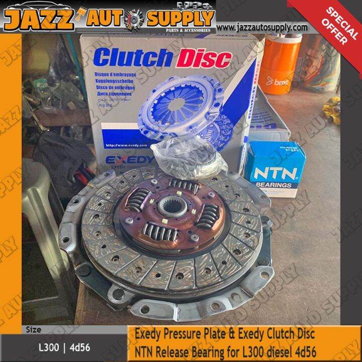 Exedy Pressure Plate & Exedy Clutch Disc NTN Release Bearing for L300 diesel 4d56 Bundle Set