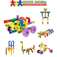 Luxxe Angels DIY Interlocking Plastic Tubes Water s Building Blocks Non-Toxic Childrens Toys