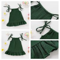 100 Cotton Kids Baby Girl Halter Dress Cute Dress