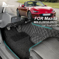 AIRSPEED เบาะรถหนังไนลอน,เครื่องป้องกันรองเท้าบูทสำหรับ Mazda MX-5 16-23แบบรวมสองชั้นป้องกันพื้นพรมปูพื้นรถยนต์แผ่นรองพื้นภายในรถอุปกรณ์ป้องกัน