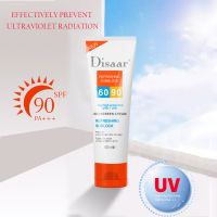 Disaar UV SUNSCREEN ครีมกันแดด SPF UVB60+UVA90 สำหรับบำรุงผิวหน้า กันน้ำ ติดทนนาน SPF UVB60+UVA90PA+++ พร้อมส่ง