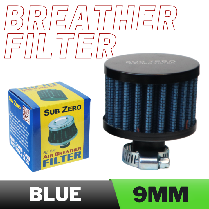 Sub Zero Sporty Air Breather Filter SZ882 Blue 9mm Lazada PH
