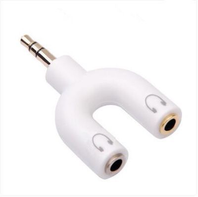 Earphone Adapter 1 Male for 2 Female Y Dual Audio Splitter Cable Adapter Convenient Audio Line 1 to 2 AUX Cable 3.5 mm