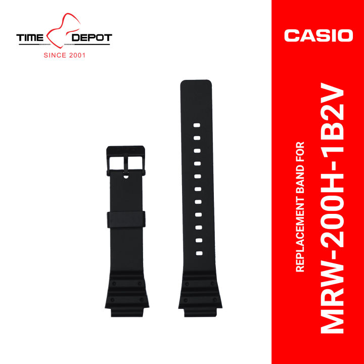 Casio 10393907 Genuine Factory Replacement Strap Resin Band Black Lazada Ph
