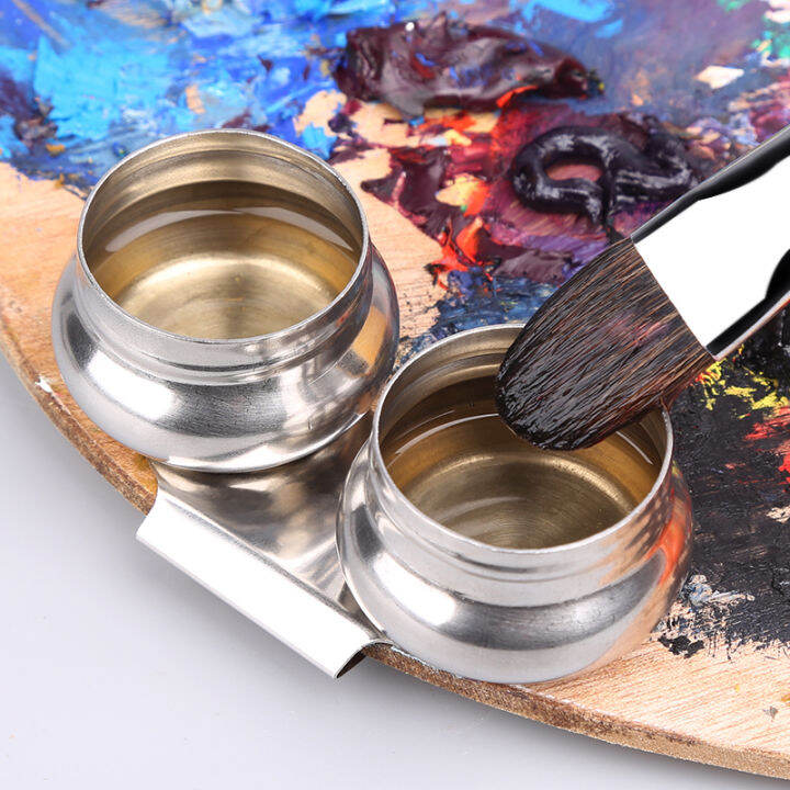 Rex TT Pencil washerStainless steel pen wash pot leakproof with lid