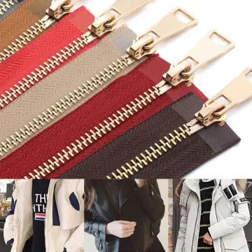 Cheap 1PC DIY Sewing Jacket Metal Zipper Open Ended Double Slider Long Zip  Garment Accessories