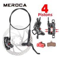 【LZ】◈✼▲  MEROCA-M4 MTB Freio a disco hidráulico 4 Pistão com refrigeração Full Metal Pad CNC Tech óleo mineral para AM Enduro Bicicleta E4 ZEE M8120