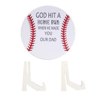 Sister Sculpture Baseball Home Run Quote Tabletop Pendant Decoration Wooden Pendant Ornament for Christmas Trees Elegant good