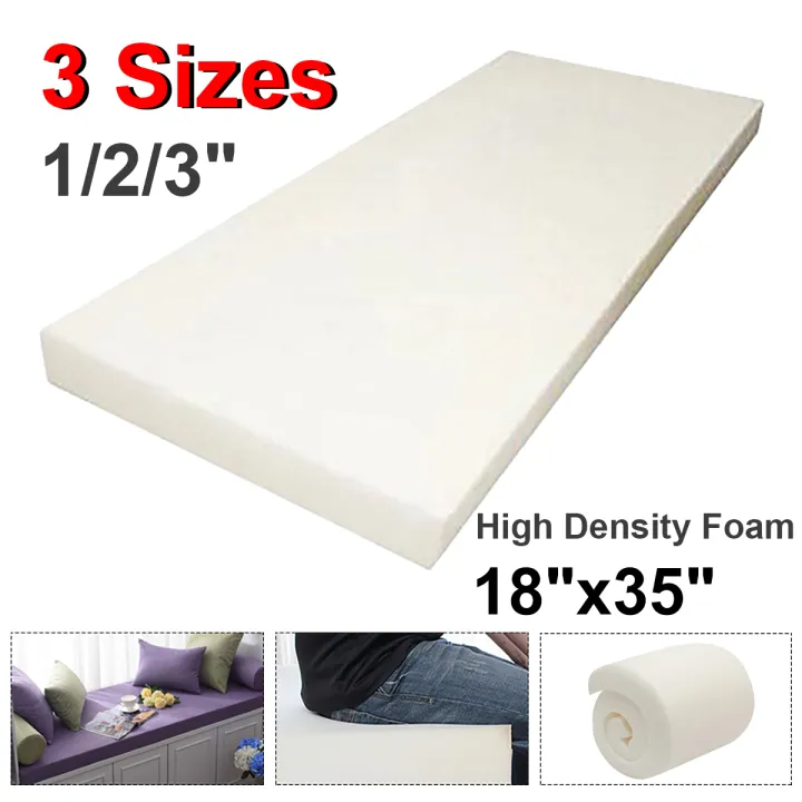 High Density Seat Cushion 3 Size White Firm Foam Sheet Cushion Pads