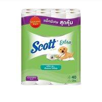 Scott Extra Toilet Towels x 40 Rolls.สก๊อตต์ เอ็กซ์ตร้า กระดาษชำระ ความยาวพิเศษ แพ็ค 40 ม้วน.