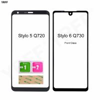 New For LG stylo 5 Q720 Front Glass Panel (No Touch Screen) For LG stylo 6 Q730 GlassPanel Phone Assembly Parts