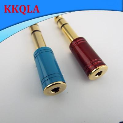 QKKQLA Male Stereo Plug To 3.5mm Female Jack Audio Connector Headphone Amplifier Adapter Microphone AUX 6.35mm