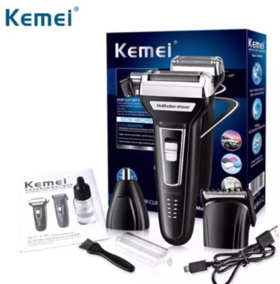 KEMEI แบตเตอเลี่ยนตัดผม ขนจมูก โกนหนวด 3 in1 Multi-functional รุ่น KM-6559  PT SHOP