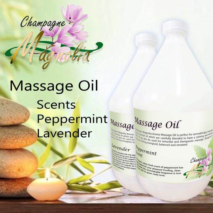 Champagne Magnolia Massage oil - 1 Gallon with FREE 50ML Humidifier ...