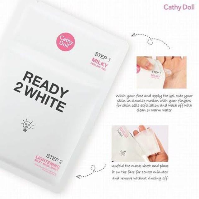 ของแท้100-cathy-doll-ready-2-white-mask-sheet-เคที่-ดอล-เรดดี้ทูไวท์-มาส์กชีท