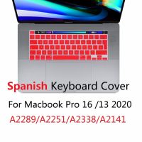 Soft for Macbook Pro 16 A2141 Pro 13 2020 M1 Chip A2338 Spanish EU US Keyboard Cover Silicon A2251 A2289 Keyboard Protector Skin Basic Keyboards