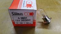 หลอดไฟ หน้า หลอดไฟ แป้นเล็ก แท้ STANLEY 12V 35/35W