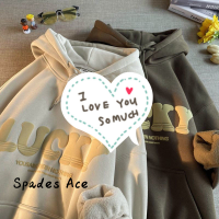 Spades Ace เสื้อฮู้ด เสื้อแขนยาวอบอุ่น หลวมและสบาย ทันสมัย นุ่มนวล สไตล์ เท่ JN220491 43Z231026