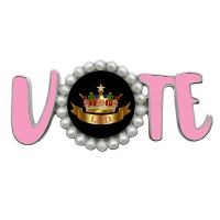 Drop Sale Metal Enamel Color Pearl Inlay Sticker Society Organization Vote Top Lady TLOD Pin Iota Phi Lambda Brooches