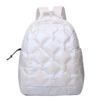 Fashion Winter Warm Space Down Backpack Women School Bags for Girls Trend Lightweight Quilted Cotton Sport Travel