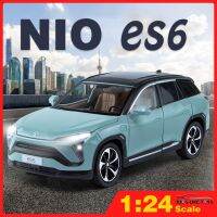 รถของเล่น ES6 1/24รถ SUV รถบรรทุกรถยนต์รุ่นลูกเต๋าของเล่นหล่อโลหะสำหรับเด็กผู้ชายและเด็กใช้พลังงานแบบใหม่งานอดิเรกและของสะสม