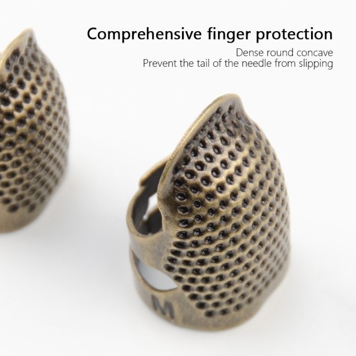 retro-finger-protector-โบราณ-thimble-แหวน-handworking-เข็ม-thimble-needles-craft-diy-อุปกรณ์เย็บผ้าในครัวเรือน