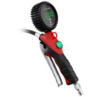 LCD Digital Tire Pressure Gauge 255 PSI Tire Inflator Meter Heavy Duty Air Compressor for Motorcycle Car Truck Bicycle