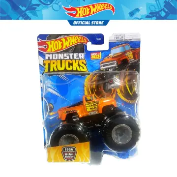 Hot Wheels Monster Trucks Mega Wrex, [1:64 Scale] Plus Re-Crushable 68/75 