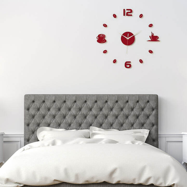 rayua-modern-art-diy-wall-clock-3d-สติกเกอร์ติดด้วยตนเองออกแบบ-home-office-room-decor