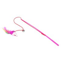 Flash Sale Feather Toy Wand Teaser Wand ของเล่นแมว Interactive Retractable Wand Rod