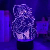 Led High School DxD Rias Gremory for Kids Bedroom Decor Night Brithday Room 3d Lamp Manga