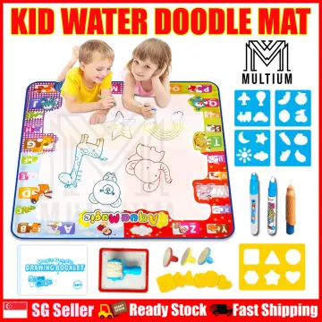 Jasonwell Aqua Water Doodle Mat 60x40 Inches Extra Large Magic Drawing  Doodling Mat Coloring Mat Educational Toys Gifts for Kids Toddlers Boys  Girls