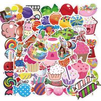 【CW】 50PCS Colorful Candy Girl Stickers Guitar Luggage Fridge Waterproof Cartoon Kid Classic Graffiti Decals Laptop Skin Sticker