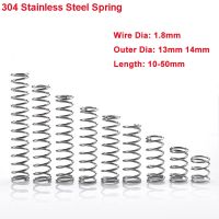 5pcs Y Type Compression Spring 304 Stainless Steel Pressure Spring Wire Dia 1.8mm Outer Dia 13mm 14mm Length 10-50mm