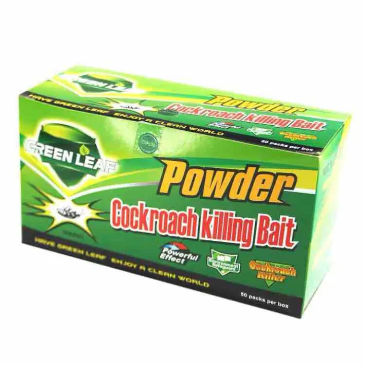 10Packs - Green Leaf Powder Cockroach Killer Bait Repeller Killing Trap ...