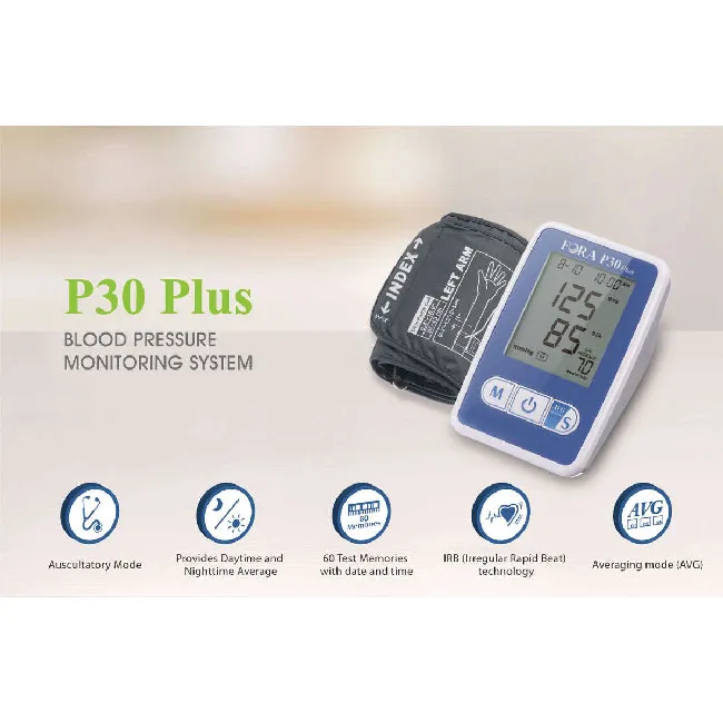 FORA P30 Plus Arm Blood Pressure Monitor with Smart Averaging Technology