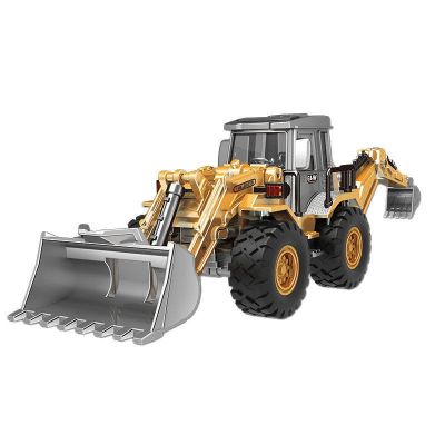 Diecast Excavator Tractor Cement Truck Car Bulldozer Crane Toy Model Wholesale Boy Gift Digger Alloy Plastic Vehicle Education