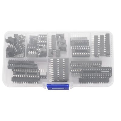 66Pcs/Lot DIP IC Sockets Adaptor Solder Type Socket Kit 6,8,14,16,18,20,24,28 Pin for arduino PCB Diy Kit